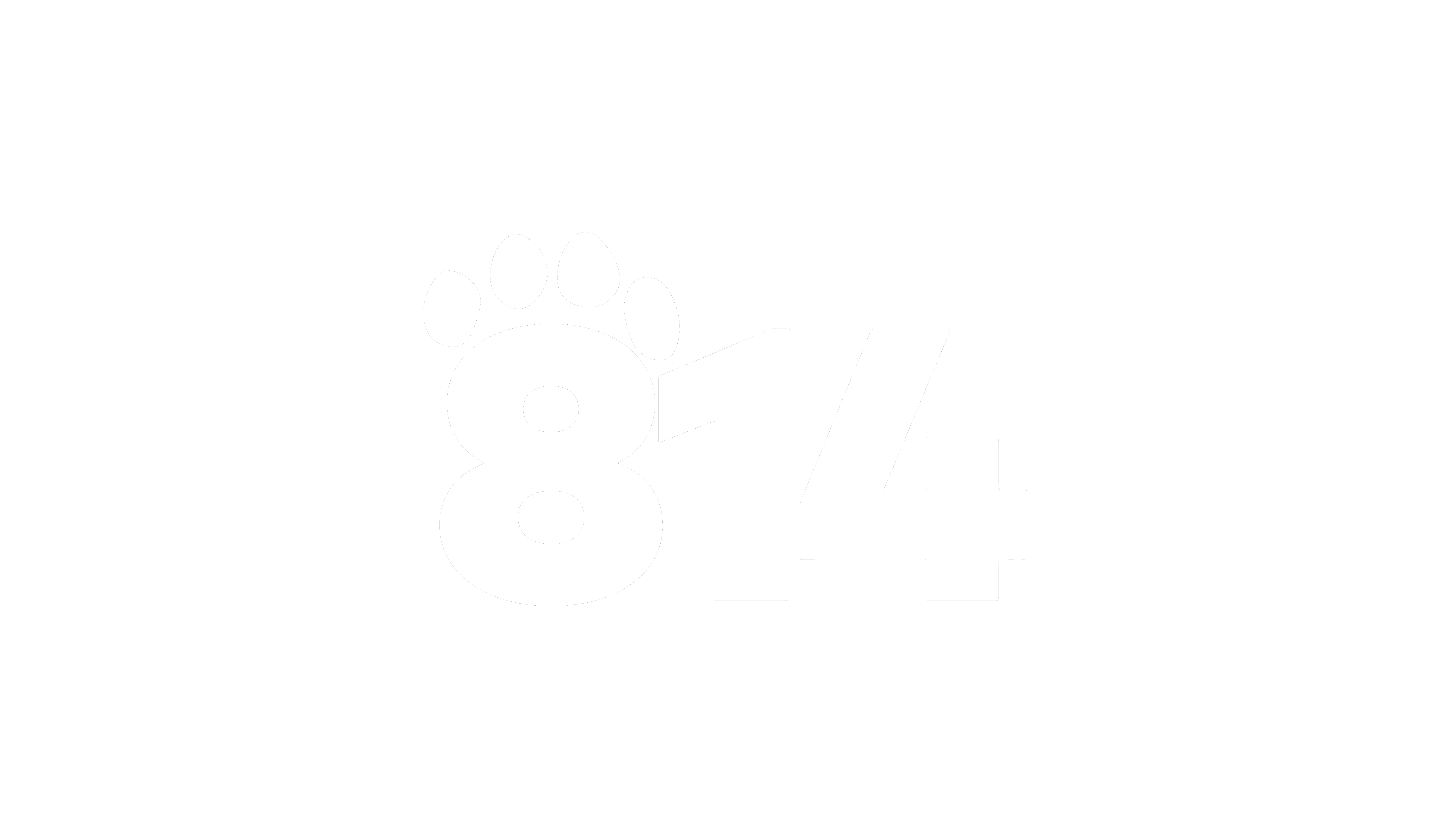 814 Paw Print State Outline